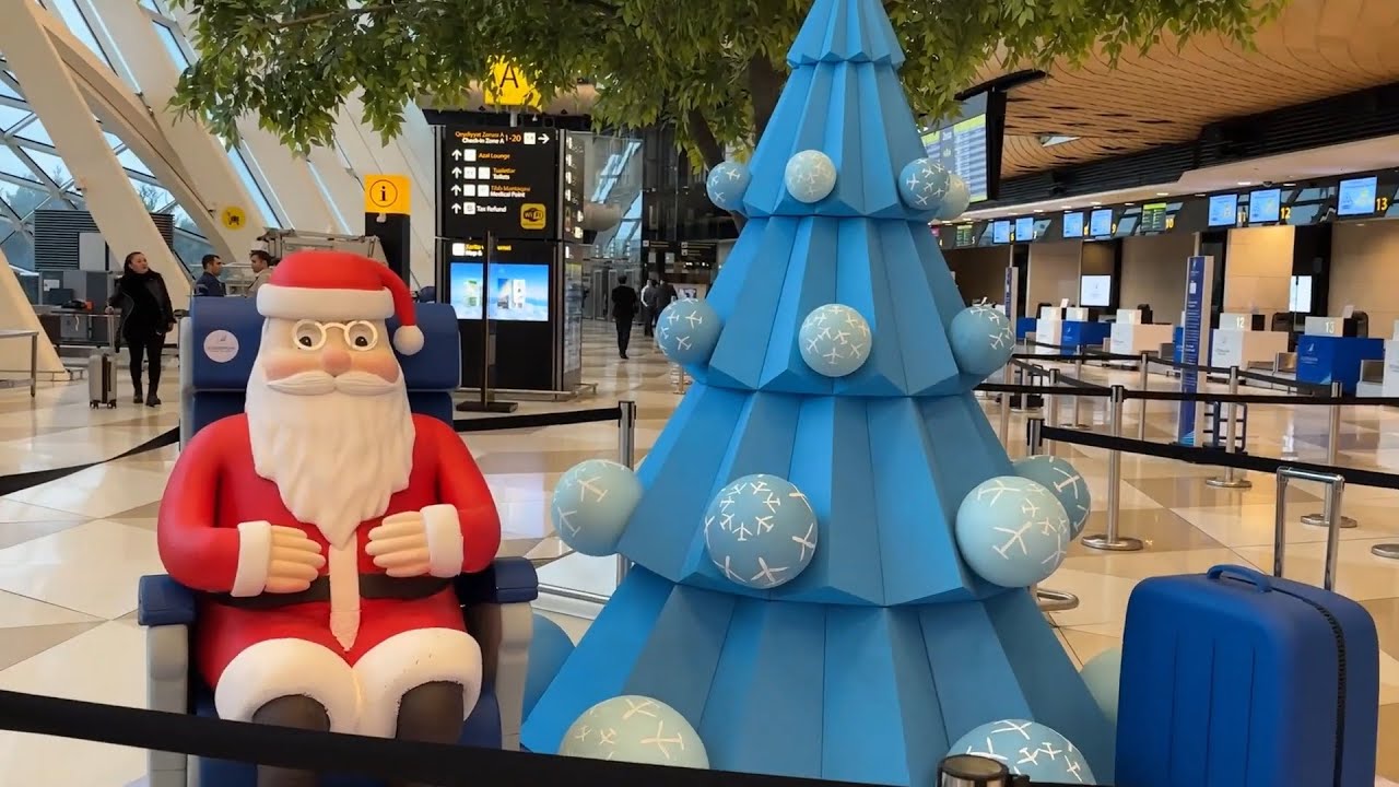 Beautiful and Modern Azerbaijan Airport | Baku Heydar Aliyev International Airport