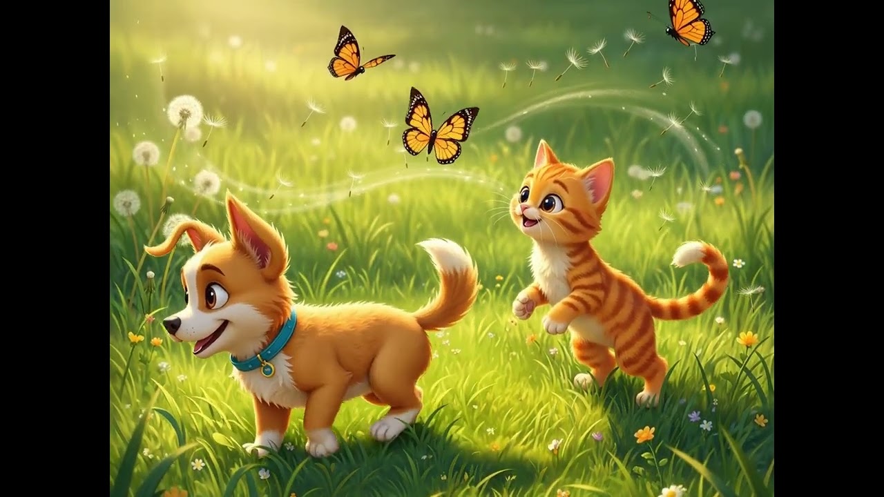 “A Gentle Day in the Meadow with Bingo & Whisker