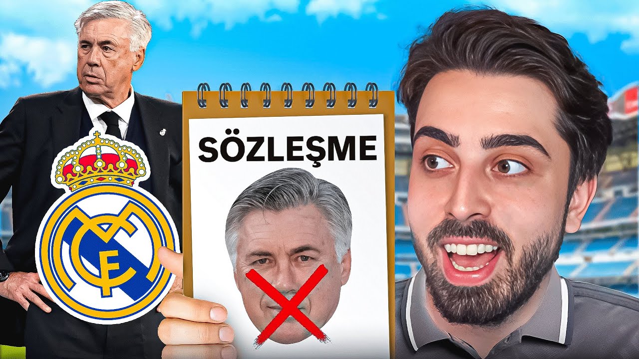 ANCELOTTI YERİNE BEN REAL MADRID HOCASI OLDUM!