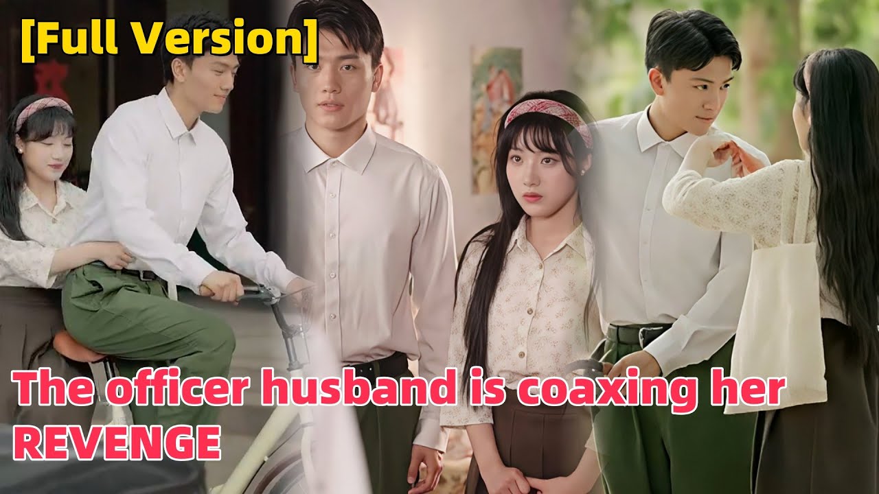 Sweet wife blushing, husband officer chasing and coaxing.
