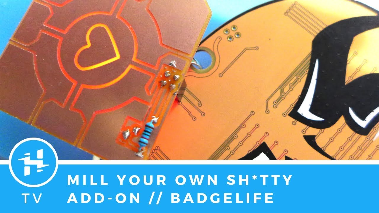 Testing a Milled PCB Badge