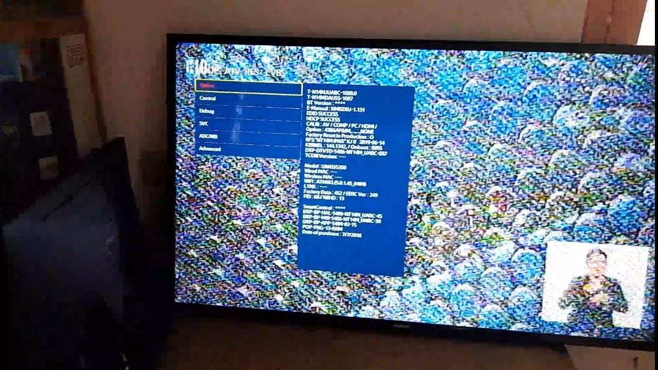 Modo de servicio SAMSUNG smartv bajar voltaje al backligt solucionado