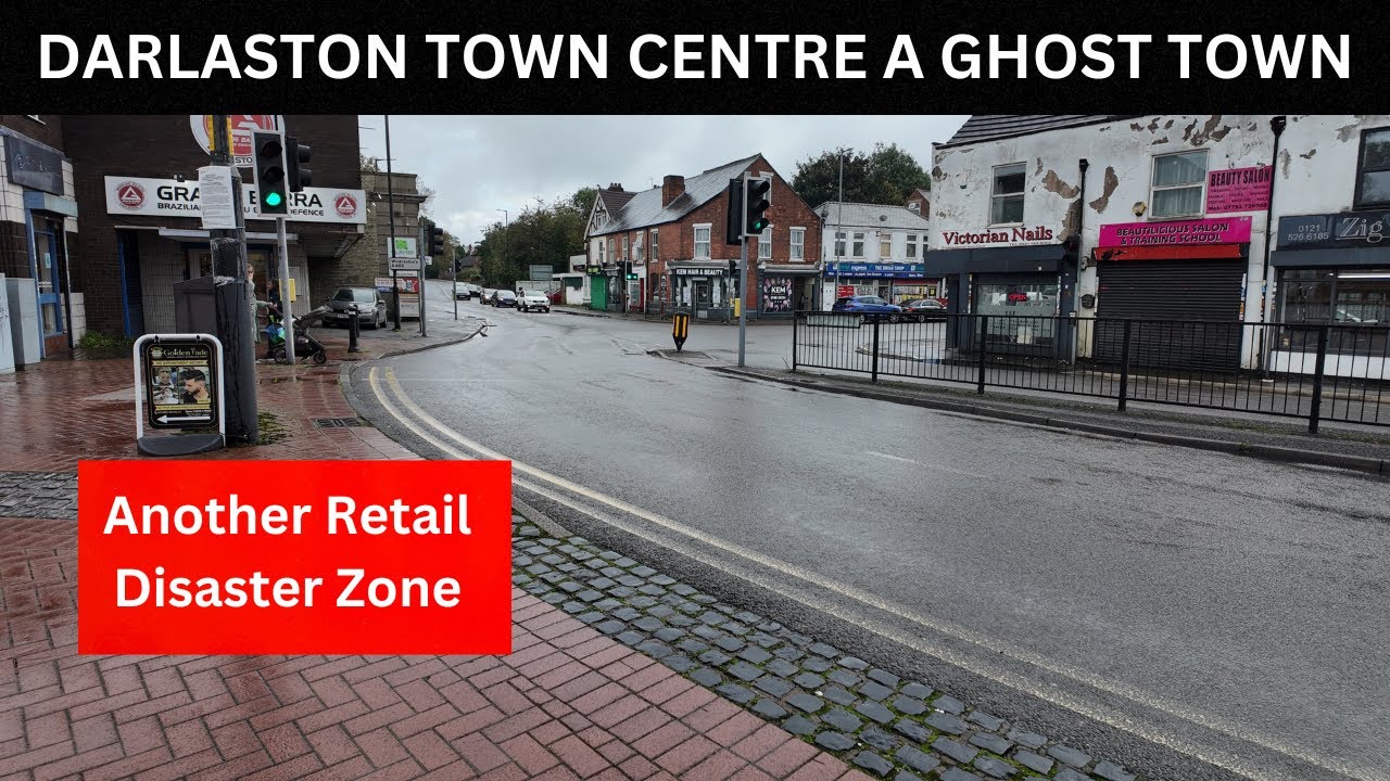 DARLASTON TOWN CENTRE a Ghost Town visit. Yet Another disaster zone for retail