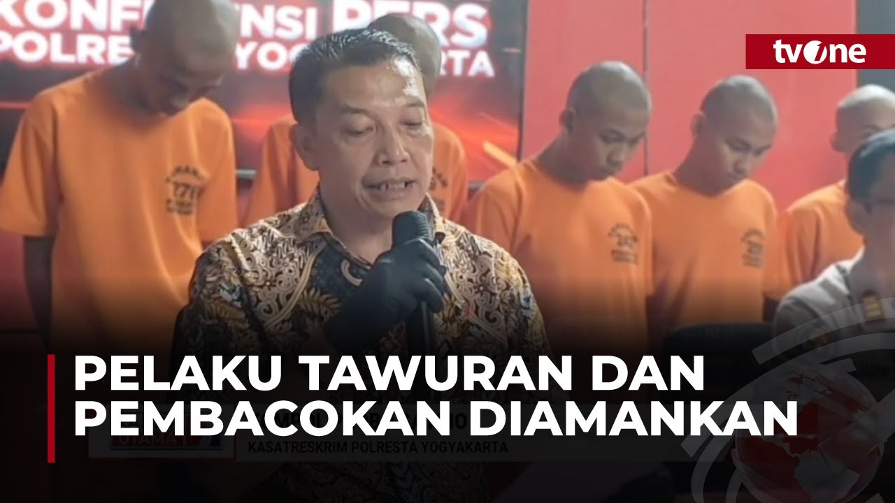 11 Pelaku Tawuran Antar-Geng Motor di Yogyakarta Ditangkap