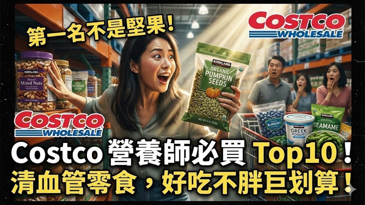 Costco 營養師必買 Top10！第一名不是堅果，是這款清血管零食，好吃不胖巨划算！