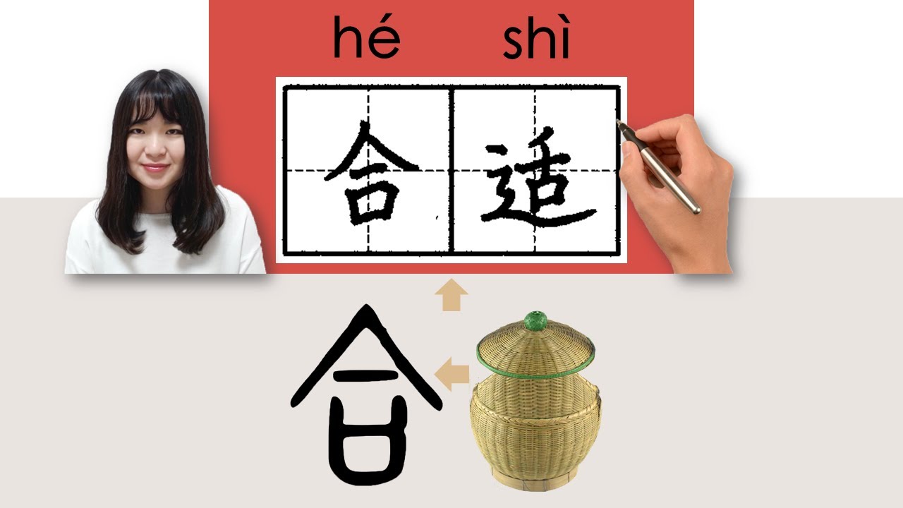 【NEW HSK3】#HSK4#_合适/合適/heshi_(suitable)How to Pronounce/Memorize/Write Chinese Word/Character
