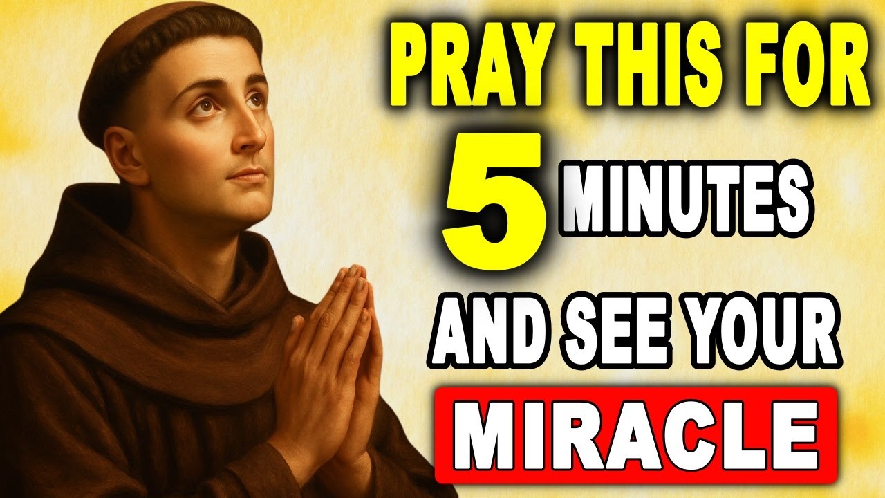 🔴 SAINT ANTHONY – INFALLIBLE PRAYER FOR A MIRACLE IN 24 HOURS