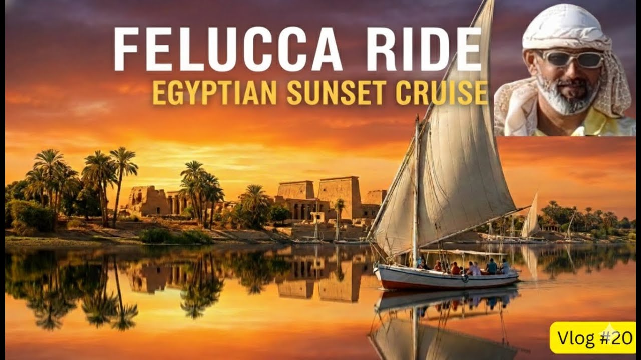 The Most Magical Sunset in the World? (Nile Felucca Ride) #youtube #egypt #felucca