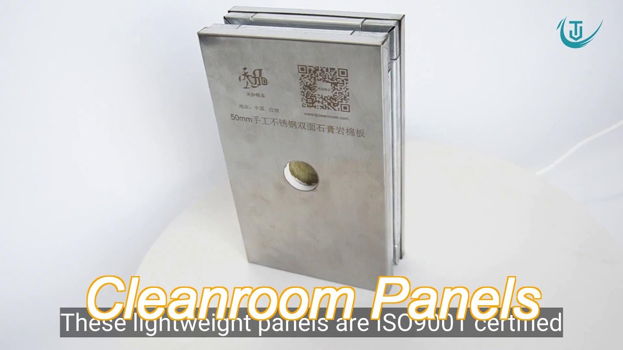 modular cleanroom fireproof customized material pu / rock wool boards sandwich wall ceiling panel