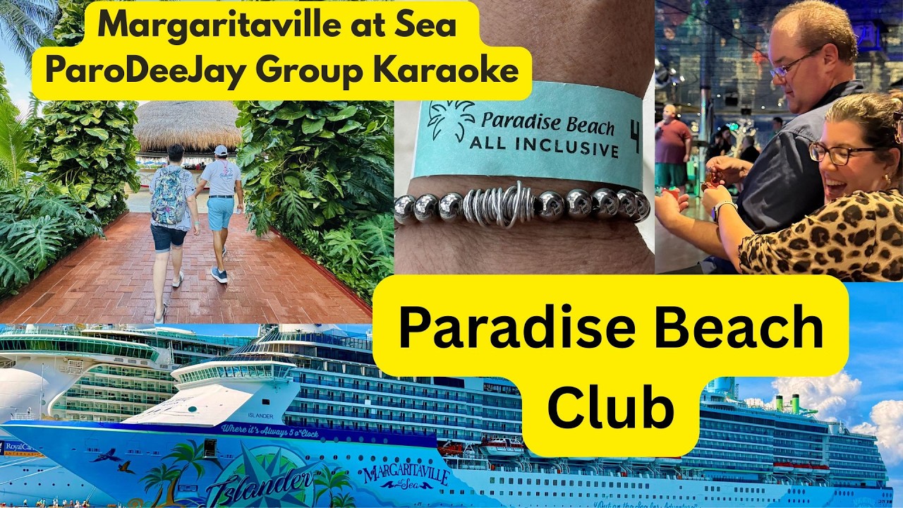 Margaritaville Islander Cruise 🌴🍹 Paradise Beach Club Cozumel 🏖️🎶 ParoDeeJay Karaoke Night! 🎤✨