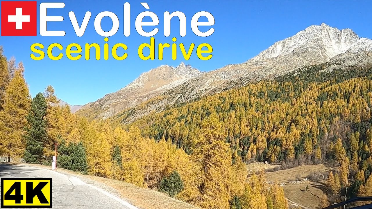Arolla, Evolène, val d'Hérens, Euseigne  : autumn scenic trip into the swiss alps.