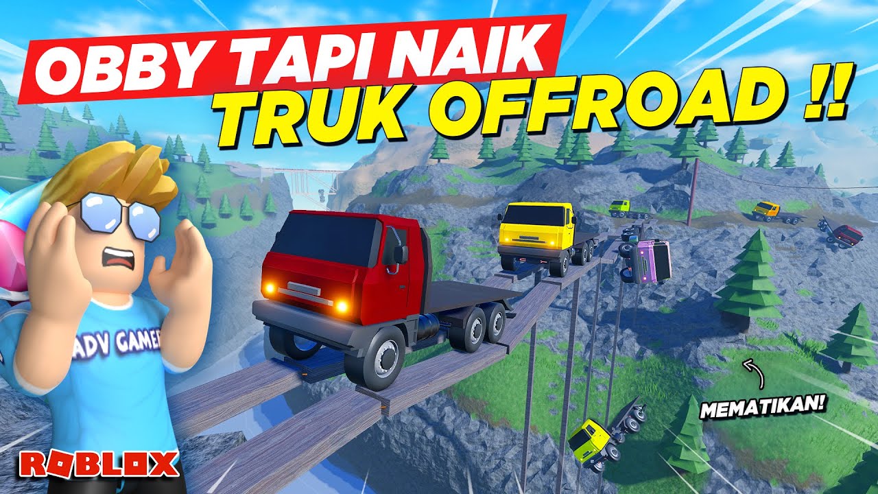 TRUK RAKSASA DIPAKSA OFFROAD EKSTRIM MALAH TRAGEDI !! ROLEPLAY OBBY TRUK INDONESIA - Roblox