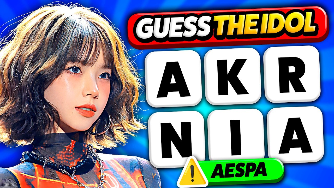 Guess The Idol by Scrambled Letters ⚡️ How many can you guess? | KPOP QUIZ 2025