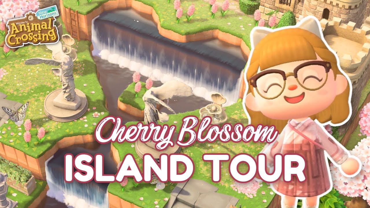 CHERRY BLOSSOM ISLAND TOUR 🌸 Dream Address Launch! // Animal Crossing: New Horizons