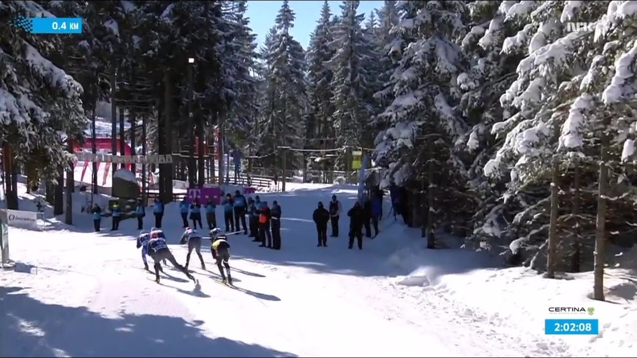 Downhill sprint finish, WHAT COULD GO WRONG!? (2020/21 Visma Ski Classics)