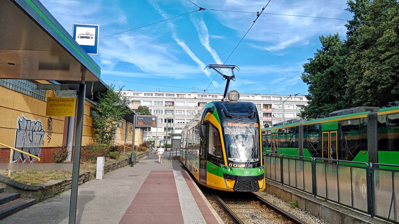 MPK Poznań Linia 7 kierunek Miłostowo(trasa zmieniona).Moderus Gamma LF 02 AC.