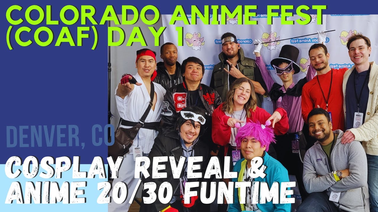COAF Day 1 - JoJo Cosplay Reveal & Funtime with Anime 20/30 @ Colorado Anime Fest 2022