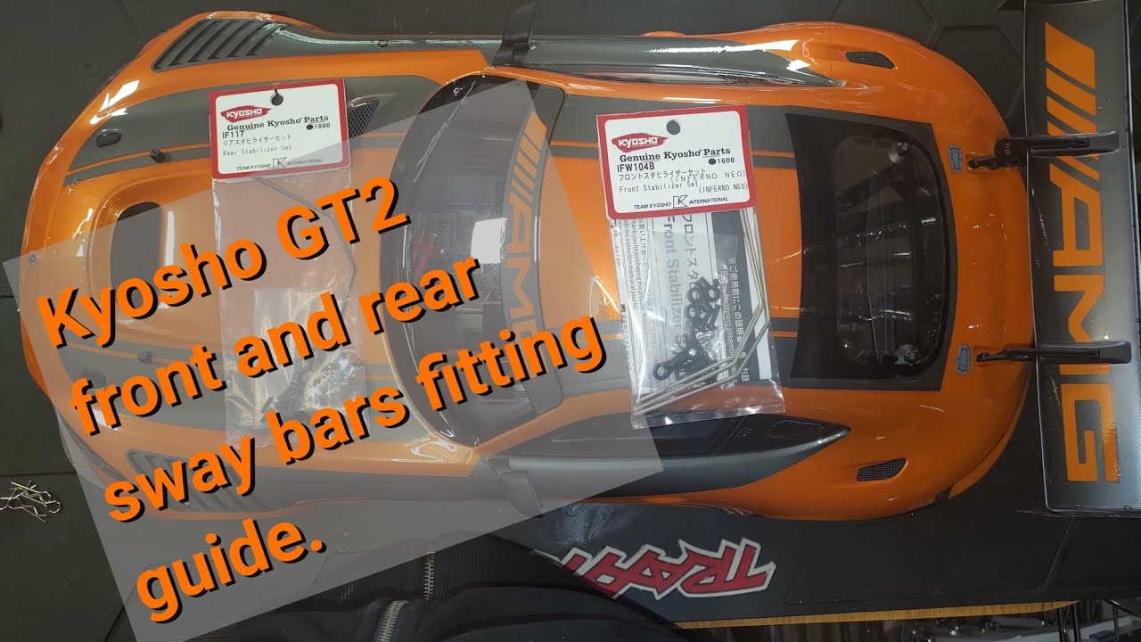 Руководство по установке стабилизаторов поперечной устойчивости Kyosho GT2 VE.