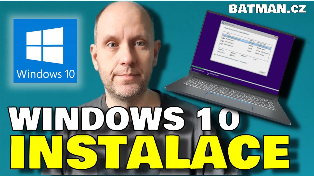 Windows 10 - instalace systému (na Windows 11 2024 je v popisu!)
