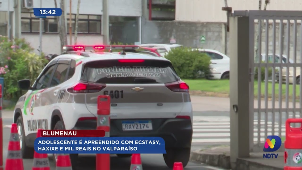 Adolescente é apreendido com ecstasy, haxixe e mil reais no Valparaíso