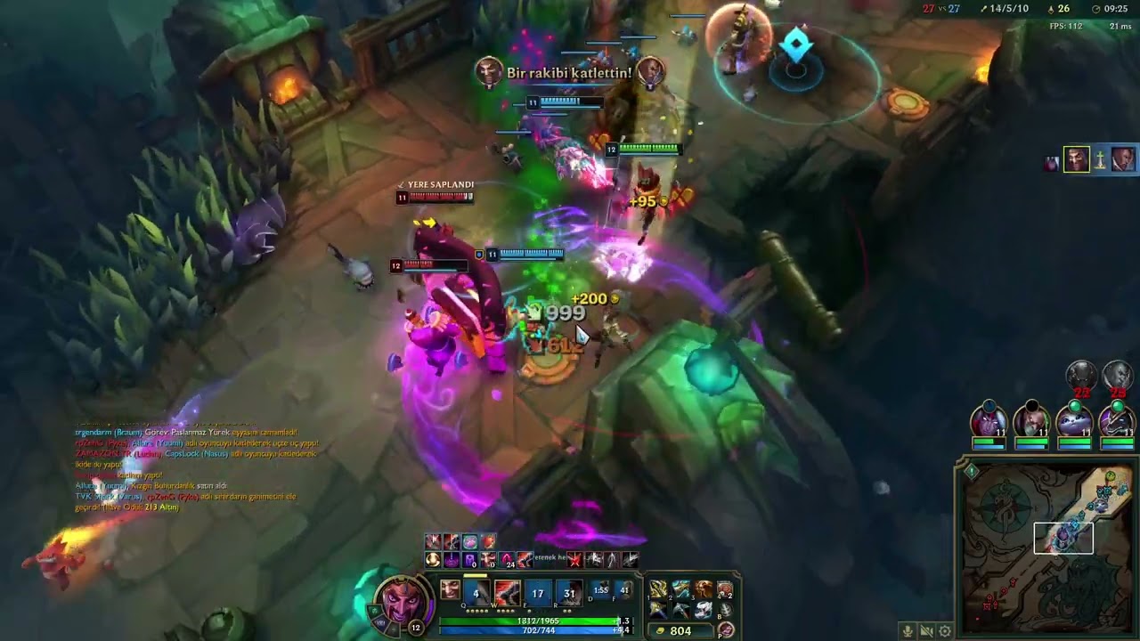 aram şamata draven geldi yuumimle beraber adamları deştik ama yetmedi