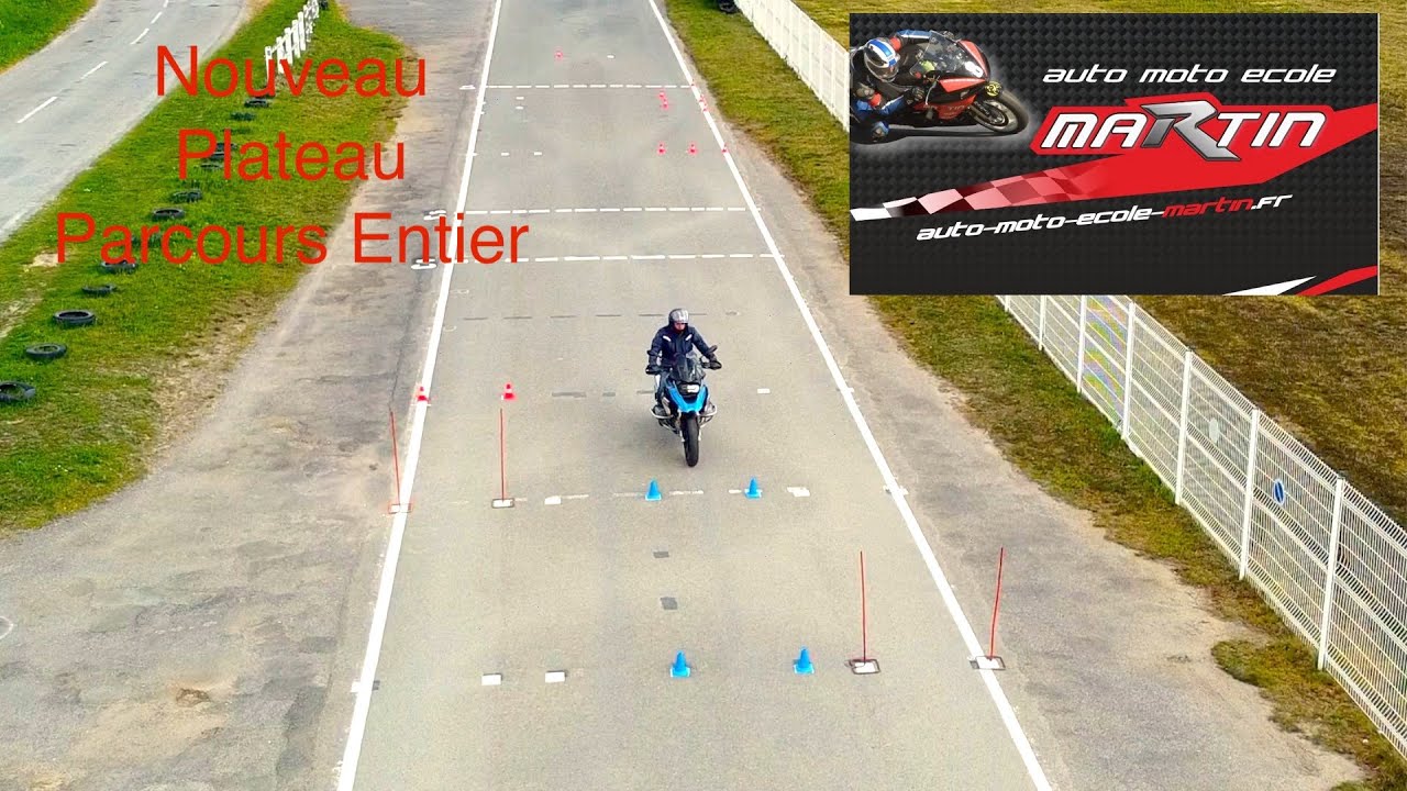 Nouveau Plateau moto 2025 , parcours en entier évitement à droite