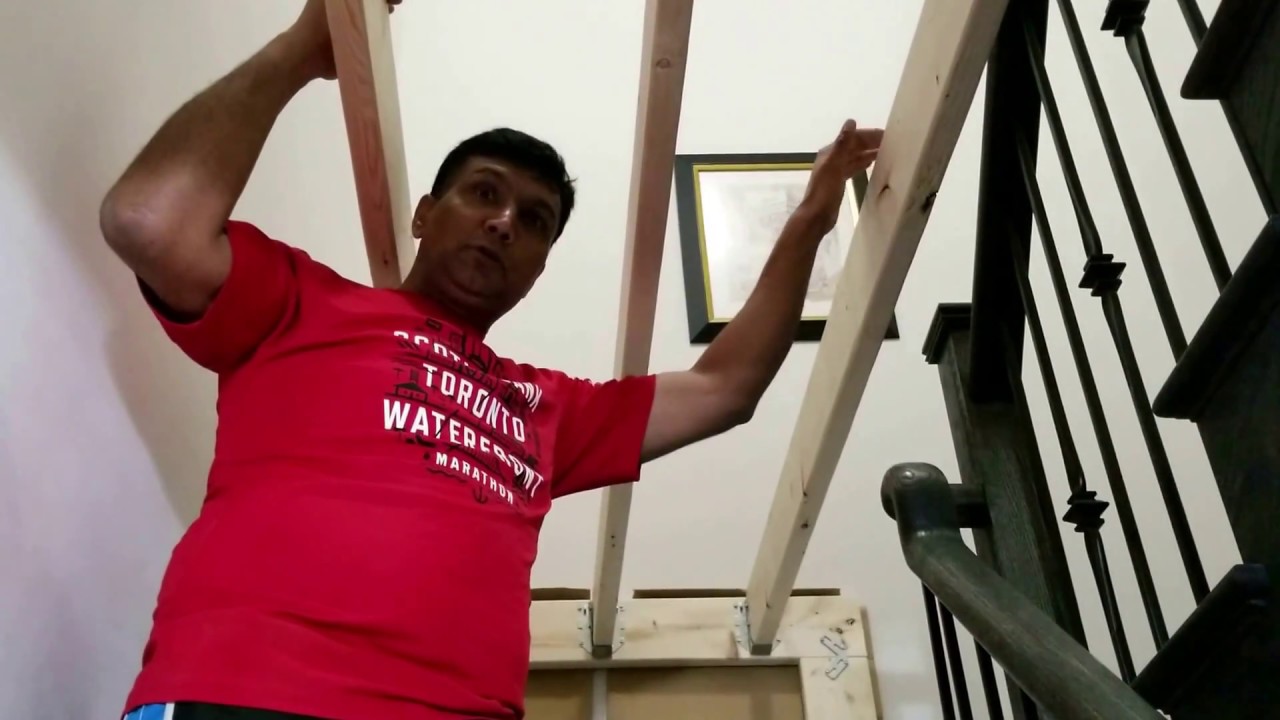 Installing Chandelier In Stairwell