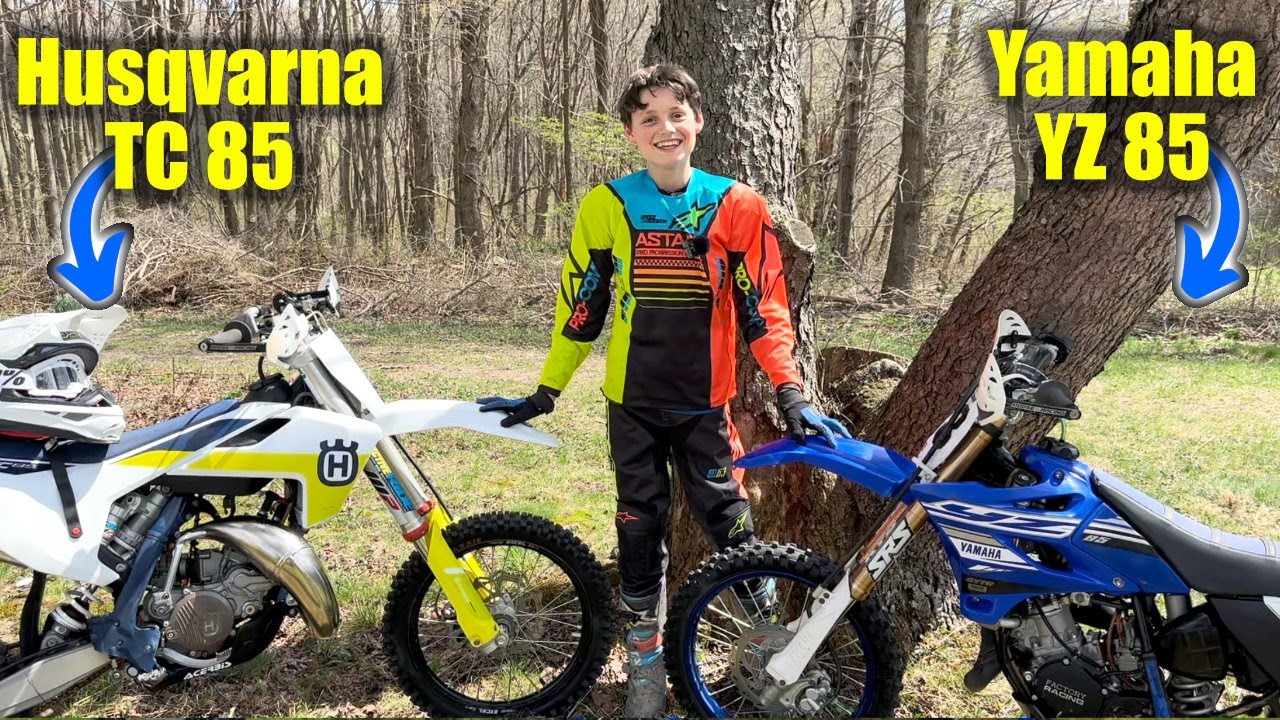 KTM Husqvarna TC 85 vs Yamaha YZ 85  2-Stroke Dirt Bike SHOOTOUT!