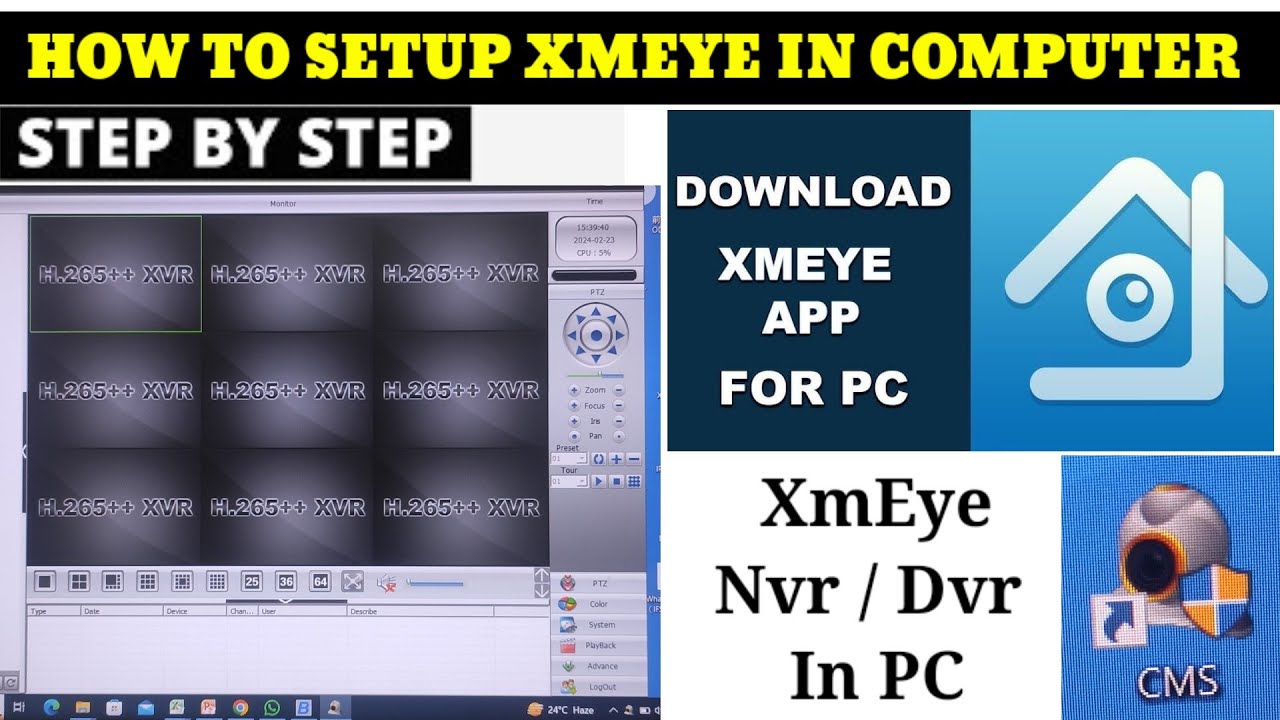 Xmeye For PC | How to Download & Setup PC Software for Xmeye NVR / DVR | Genral CMS For Laptop|XMEYE