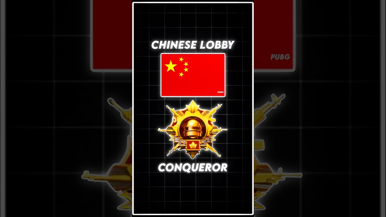 Chinese Conqueror Lobby 🔥 Bgmi Pubg Mobile #shorts #bgmi #pubgmobile #conqueror