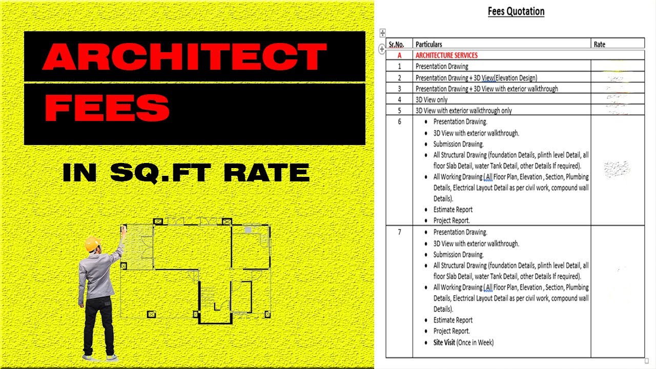 How to Quote Architect/Civil Engineer/Interior Designer Fees for Architecture Consultation.