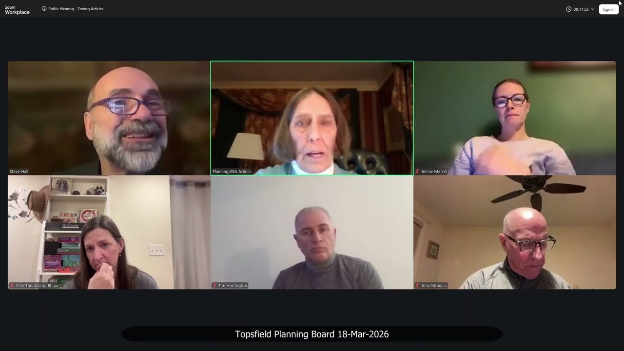 Topsfield Planning Board 18-Mar-2026