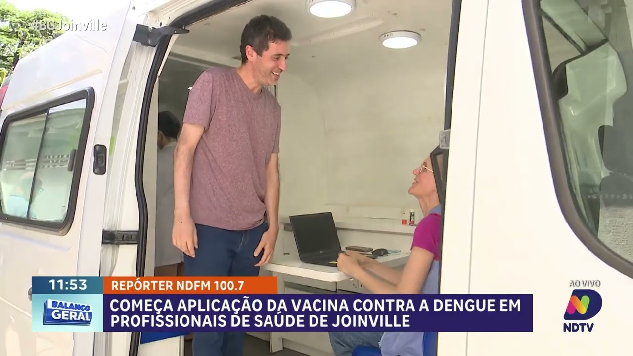 Joinville inicia vacinação contra dengue em profissionais da saúde