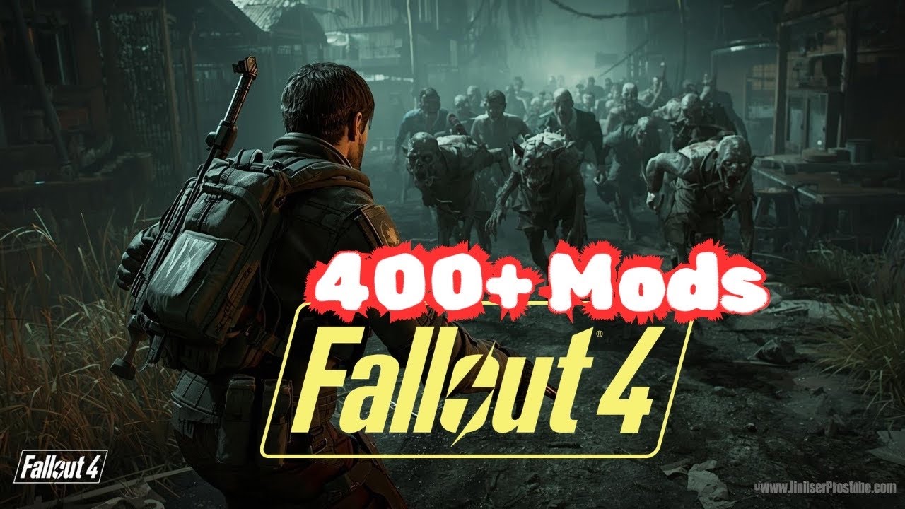 Fallout's 4 Post-apocalyptic, Zombies & Creatures  400+ MODS  CLEANING SANCTUARY