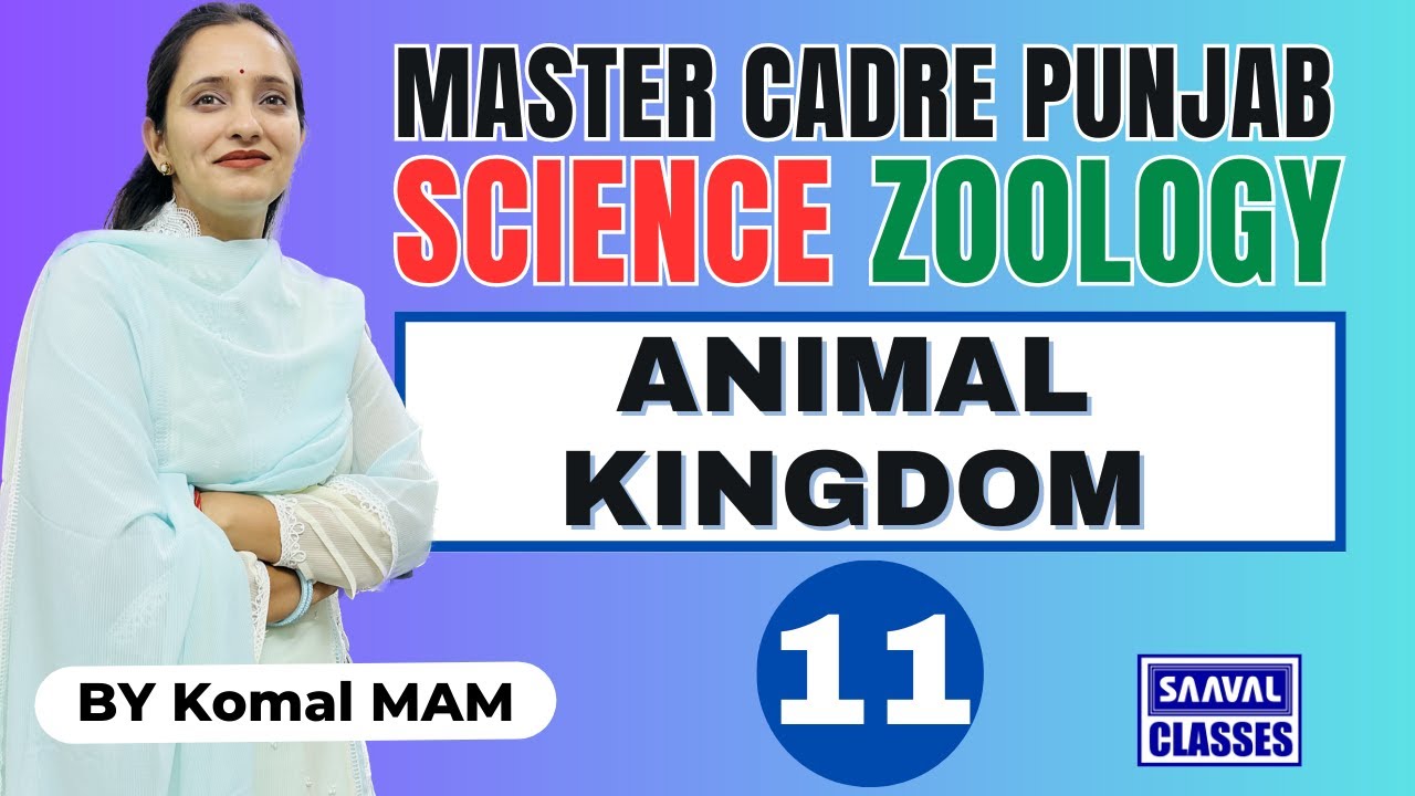 Lec-11 Zoology Topic: ANIMAL KINGDOM  Master Cadre Science, |SAAVALCLASSES |