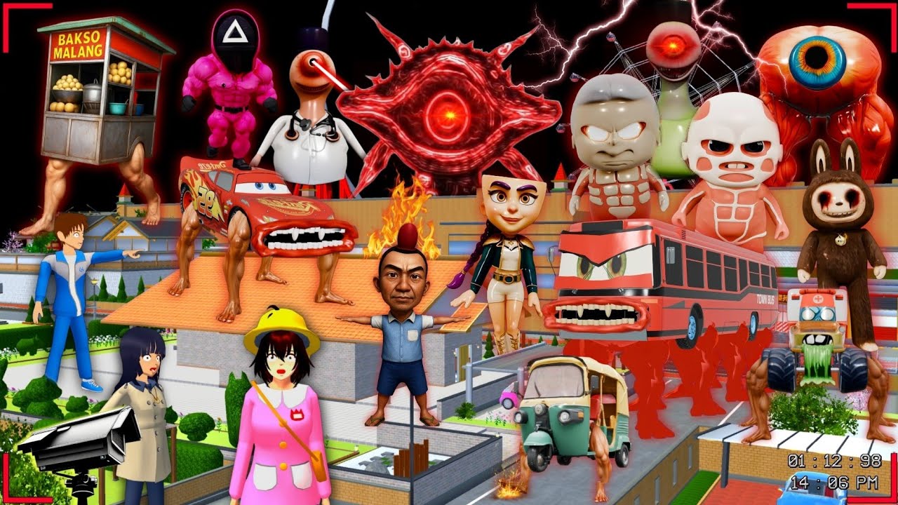 Yuta Mio Panik CCTV Rekam SEMUA MONSTER ANOMALI DiDepan Rumah 😱 SAKURA SCHOOL SIMULATOR