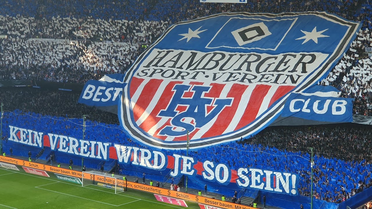 21.04.2023 Hamburger SV - FC St. Pauli 4:3, Choreo, Pyro & Support