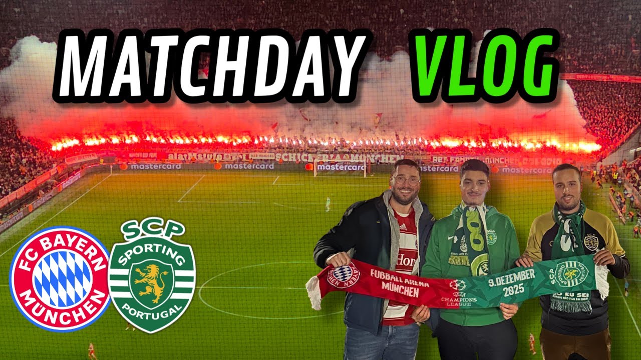 Cair de Pé em Munique | Bayern 3 x 1 Sporting Matchday Vlog
