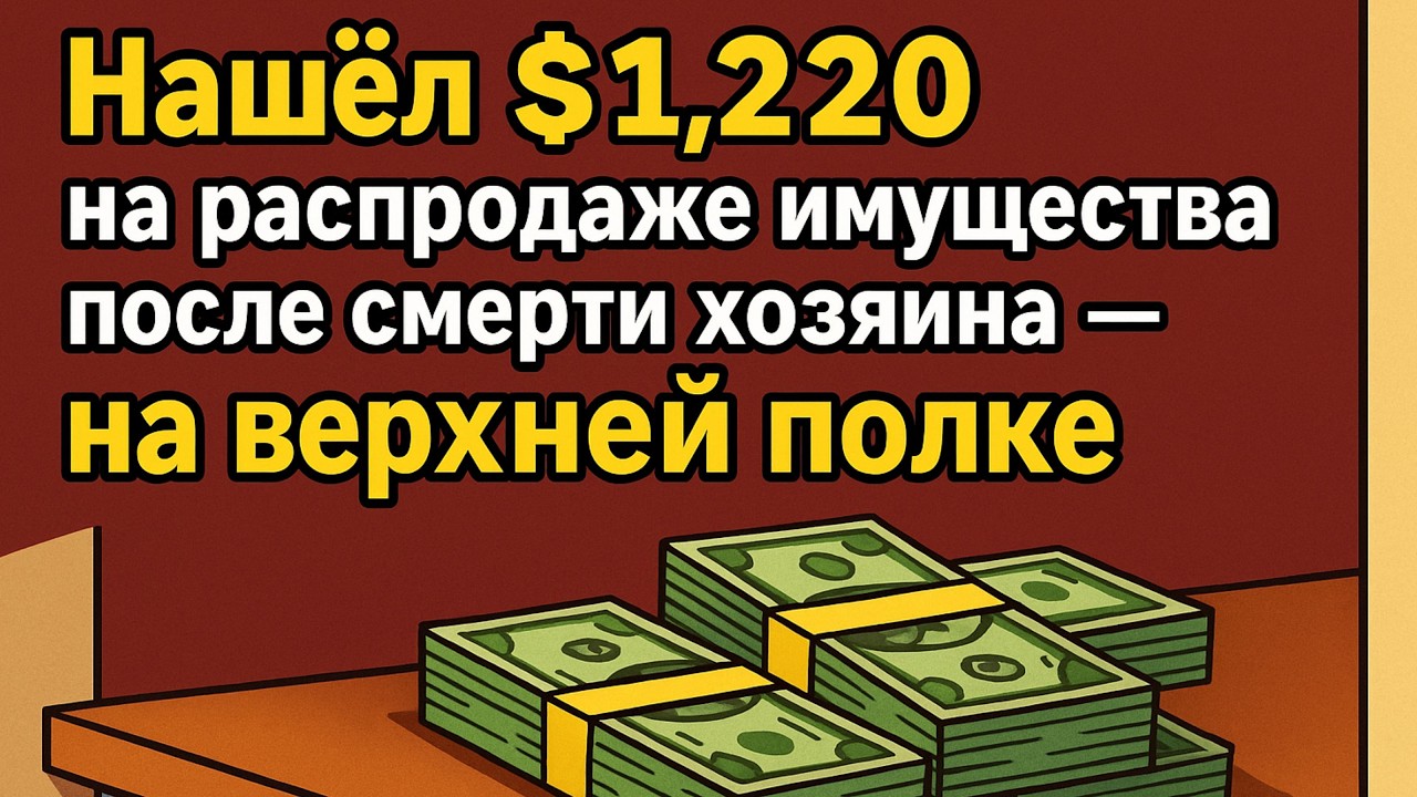 Нашёл $1,220 на распродаже имущества после смерти хозяина — на верхней полке #ebay #антиквариат