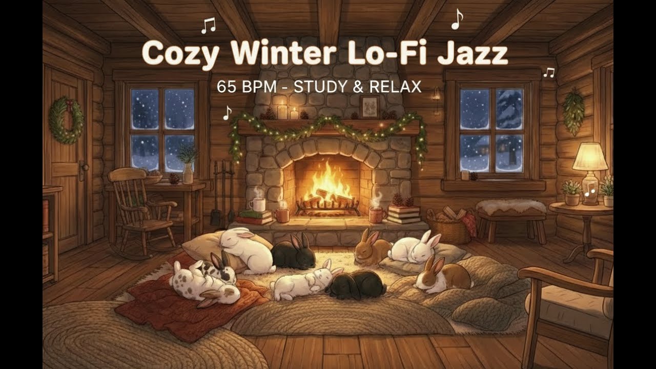 1 Hour Deep Battery Recharge 🔋 Cozy Winter Lo-Fi Jazz for Focus/Study 【深夜充電站：一小時冬季暖心爵士，深度專注補給】
