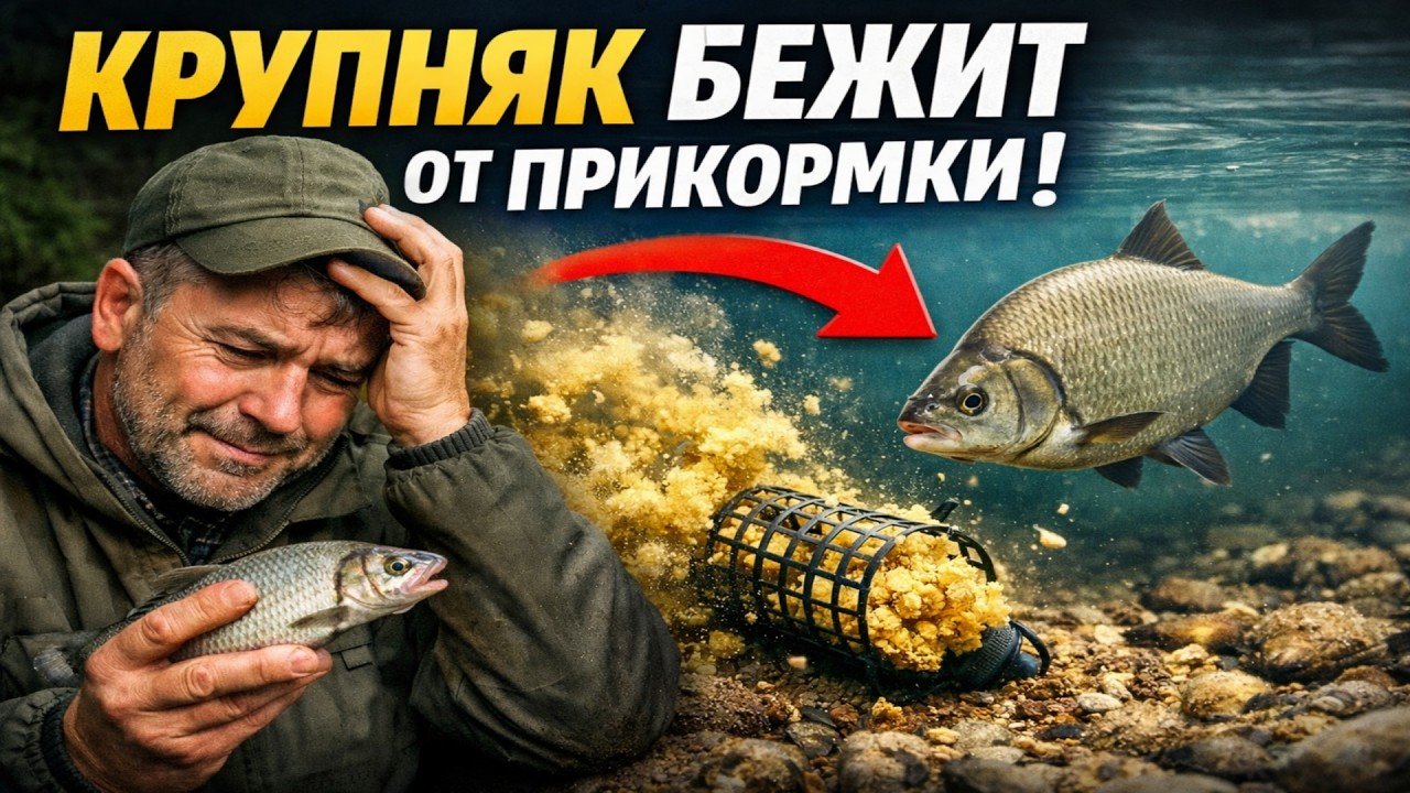 Хватит кормить мелочь! Вот почему твоя прикормка ОТПУГИВАЕТ крупную рыбу