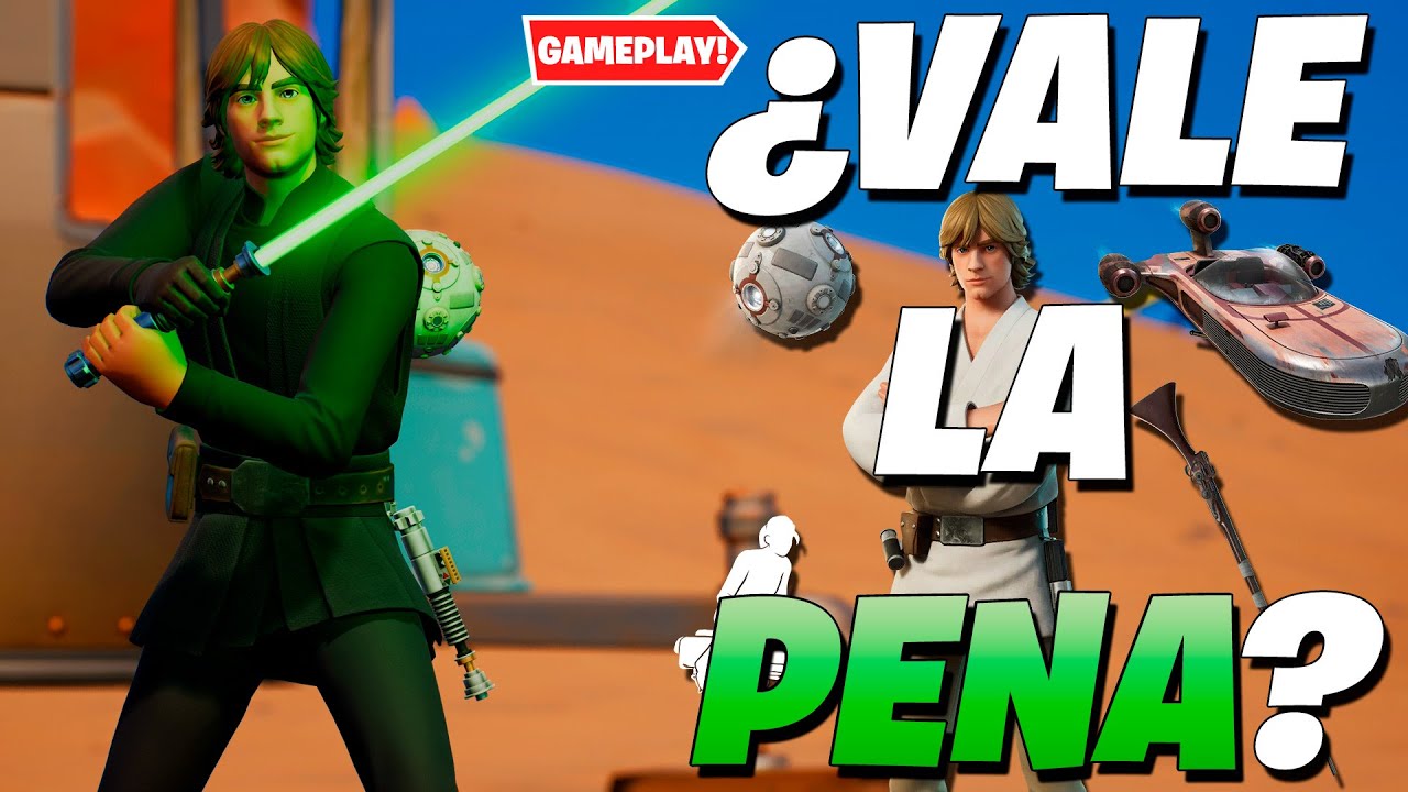 ¿VALE LA PENA COMPRAR EL LOTE LUKE SKYWALKER? | Fortnite: Battle Royale (GAMEPLAY Y REVIEW)