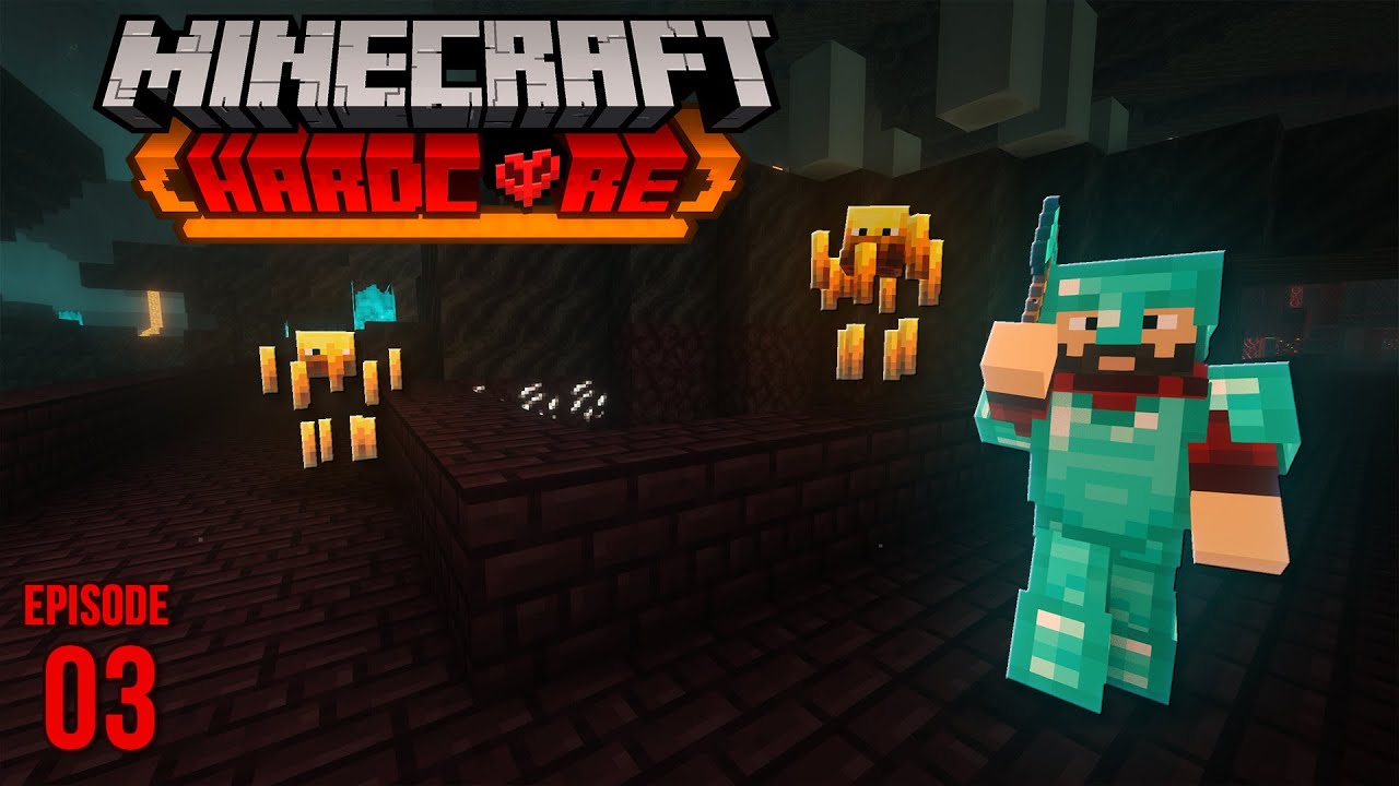 Entering the Nether in Minecraft Hardcore