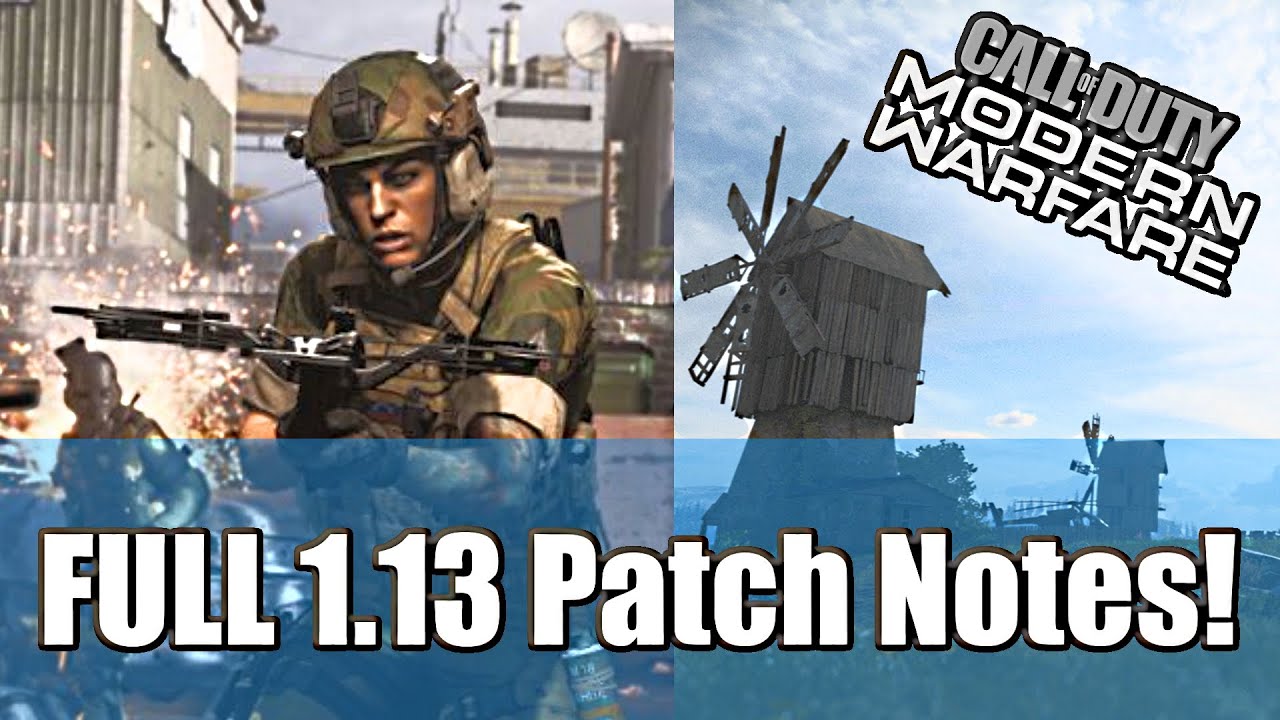 FULL Call of Duty Modern Warfare 1.13 Patch Notes (Good Bye Slide Canceling, Out of bound exploits!)