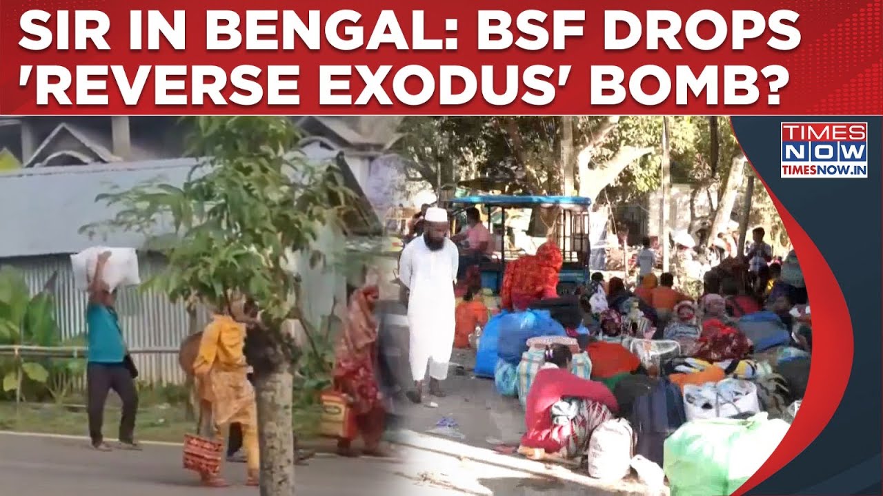 Bangladesh 'Illegals' Fleeing Bengal Amid EC SIR? BSF Claims 'Reverse Exodus' As CM Mamata Says...