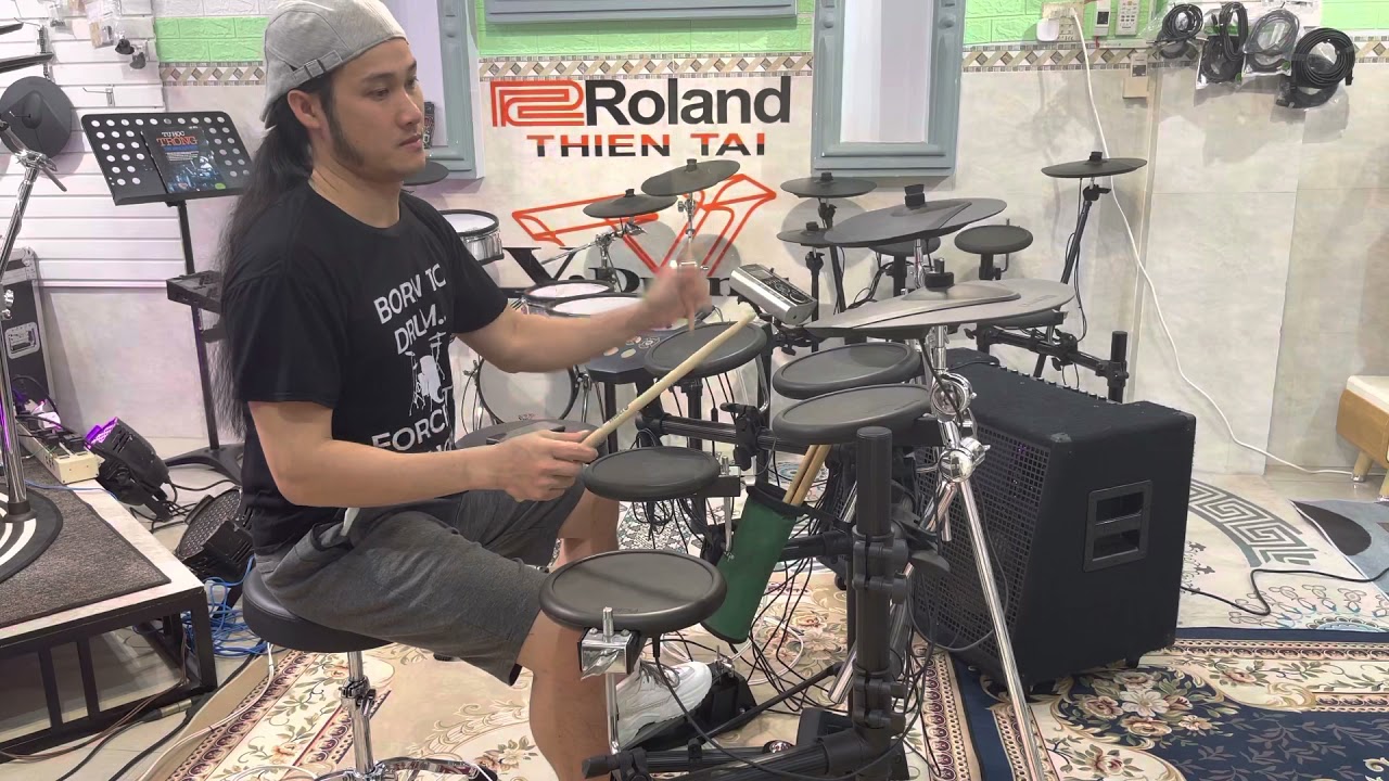 Roland V-drum TD-6 demo | review roland v-drum thi&ecirc;n t&agrave;i | ace xa gần c&oacute; nhu cầu l&agrave;m tiếng lh nh&eacute;