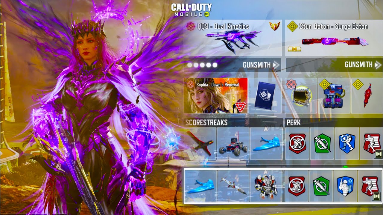Mythic QQ9 Dual Kinetics looks amazing with Mythic Sophia to demolish every CODM SND, TDM & HP enemy