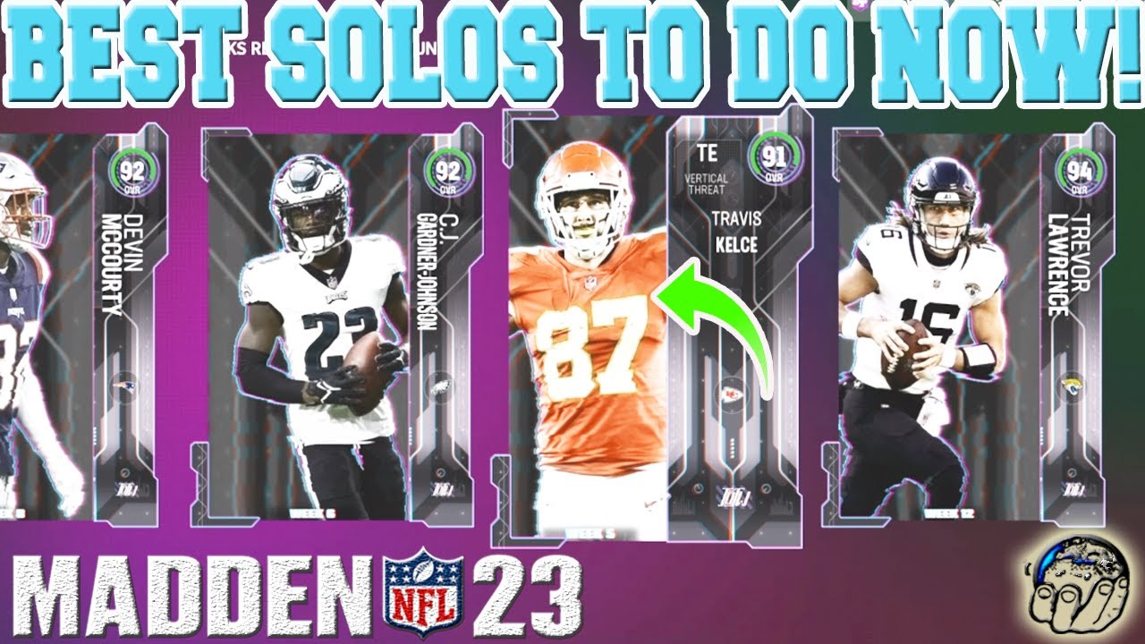 MADDEN 23 ULTIMATE TEAM BEST SOLOS TO COMPLETE FOR MUT COINS AND 90+ OVR ELITE REWARDS!!!