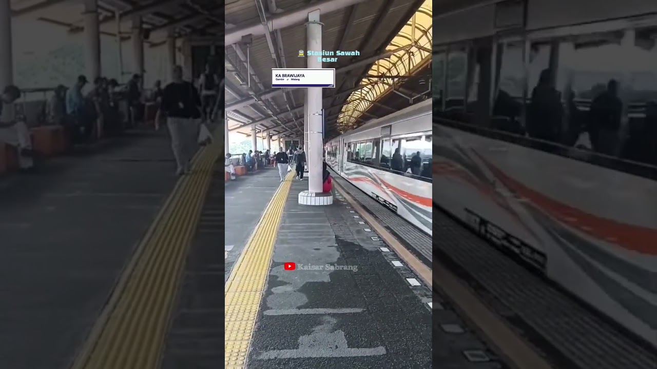 Momen KA BRAWIJAYA persiapan dinas menuju Gambir #keretaapi #train #railway #shorts #viralshorts #fy