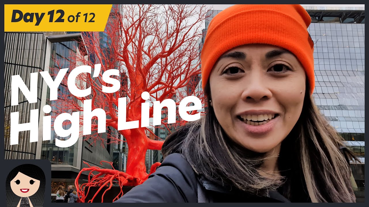 Walking New York's High Line → Day 12 of 12 Days of Transit Vlogmas 2023